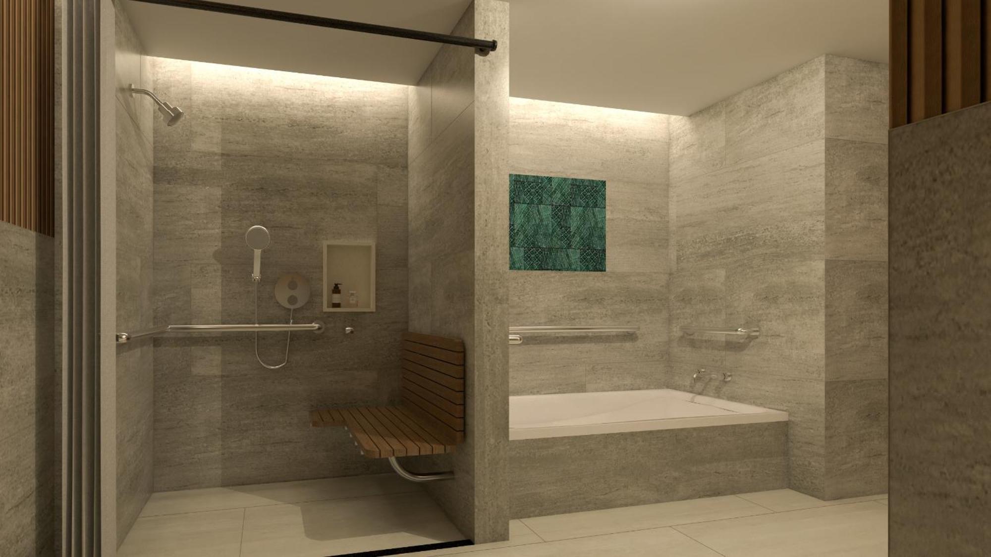 Grand Mirage Resort & Thalasso Bali Nusa Dua  Exterior photo A shower with a bathtub